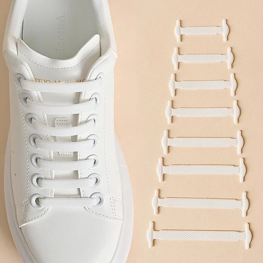 16 Pçs/Lote Silicone Sem Gravata Cadarços Sapatos Acessórios Elástico Rendas Cadarço Criativo Preguiçoso De Borracha