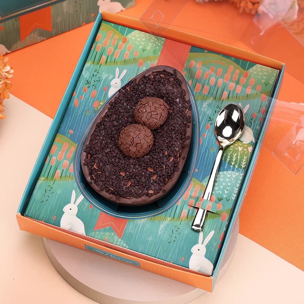 10 CAIXAS P/ OVO DE COLHER AJUSTÁVEL 250-350-500GR NATUREZA 4548 (PASCOA JANGO OUTLET)