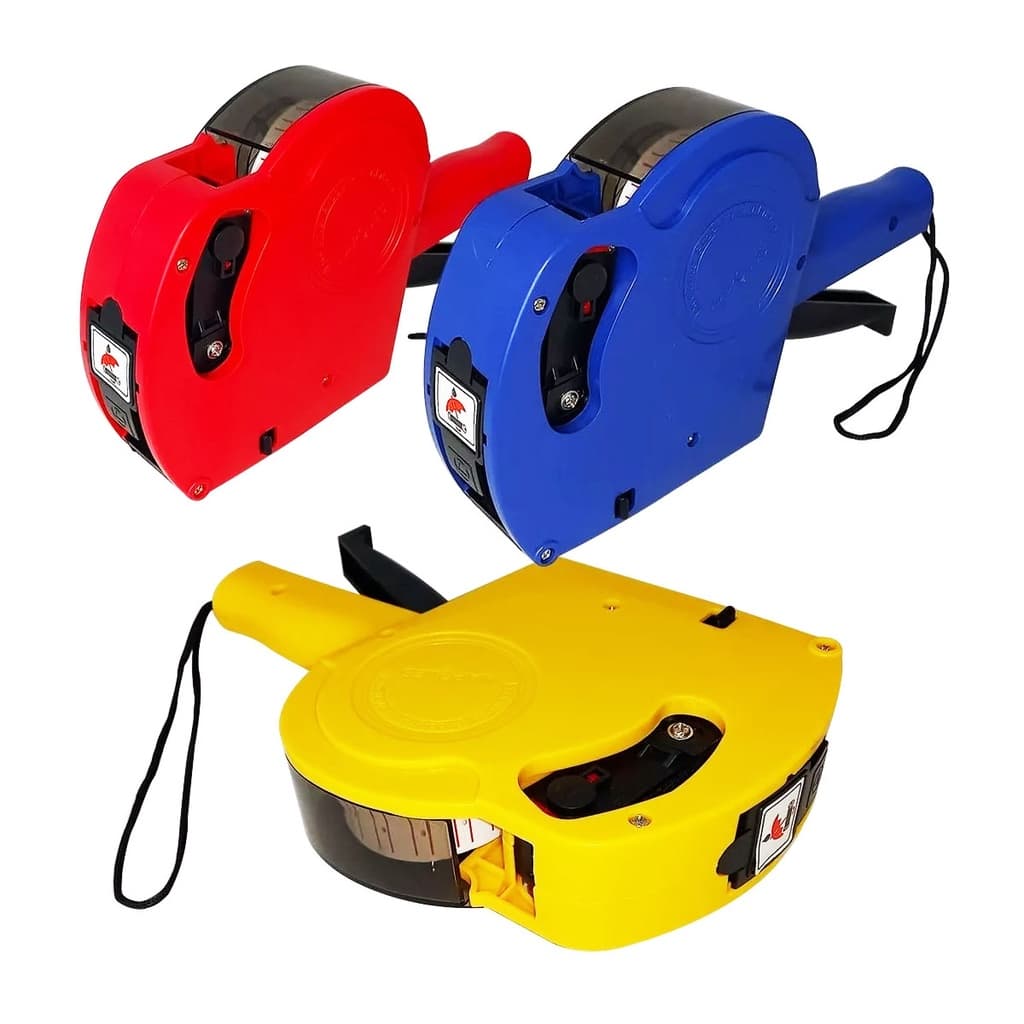 Etiquetadora Manual Rotuladora 8 Dígitos + Refil + Etiquetas