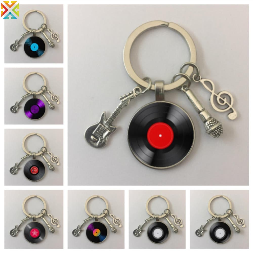Chaveiro De Disco De Vinil Estilo Clássico Simples Retro Gramofone Record
