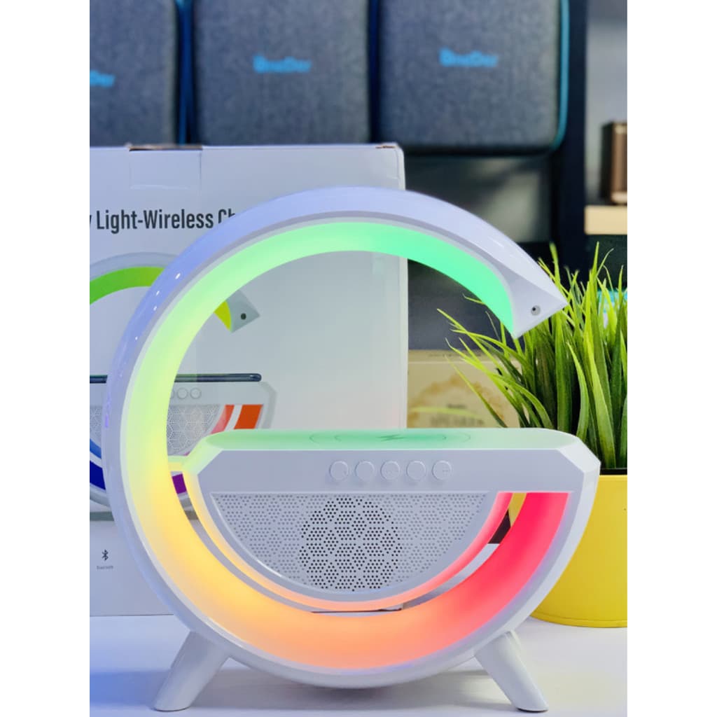 Luminária G Speaker Bluetooth Inteligente Carregador Luz Rgb Portatil Tecnologia Som