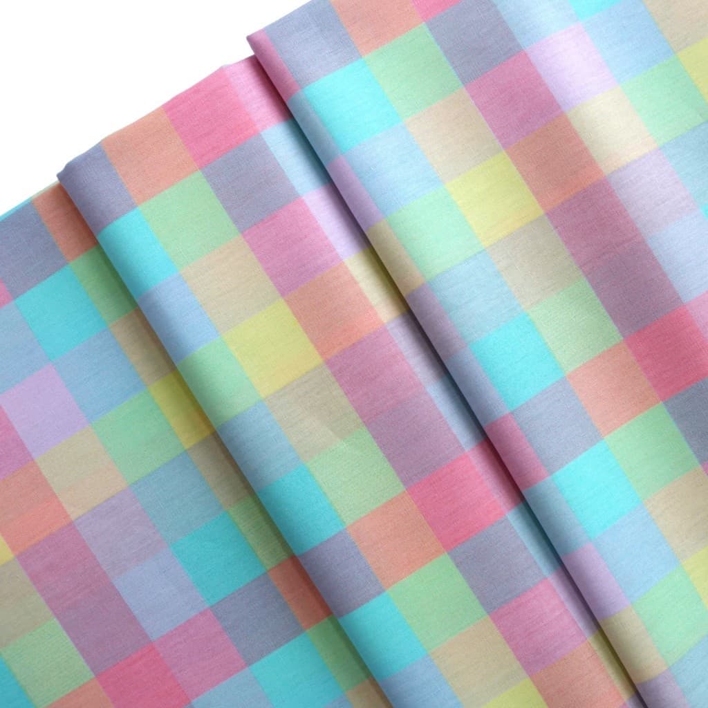 Tecido Xadrez Candy Colors - 50cm X 1,5m