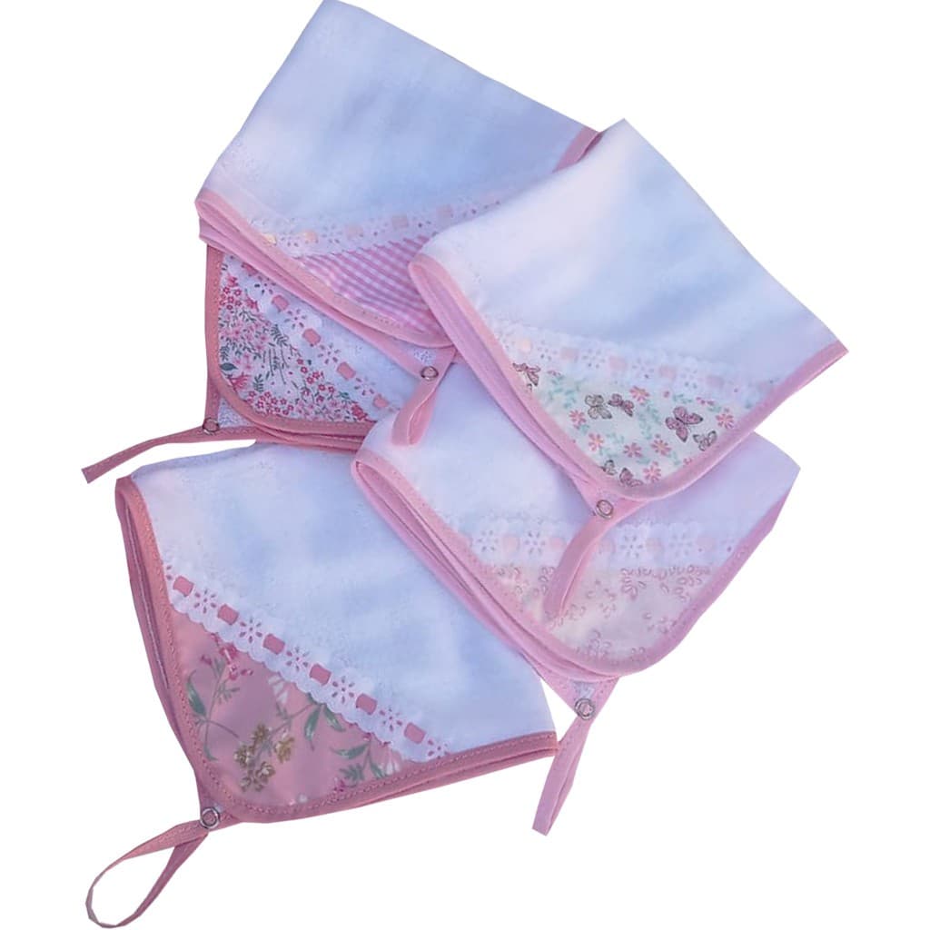 Kit 5x Unidades Fraldinha Pano de Boca Porta Chupeta Super Absorvente 100% Algodão Várias Estampas