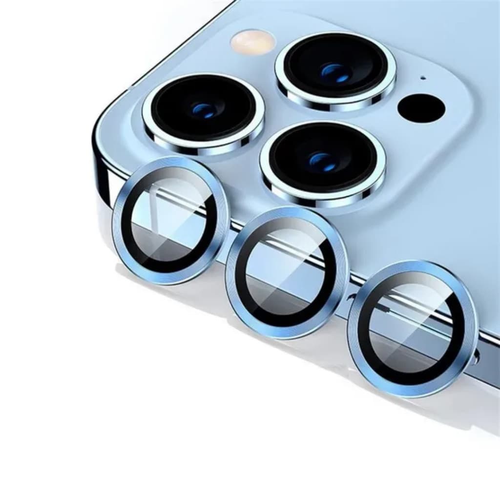 Lua cheia KIT Peliculas Da Câmera iPhone Protetor De Lente Anel de Vidro Temperado