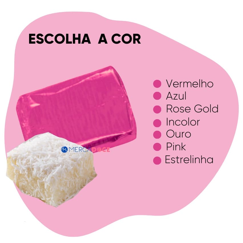 Papel Alumínio para Bolo Gelado 20x22cm Carber com 100 unidades | Escolha a Cor