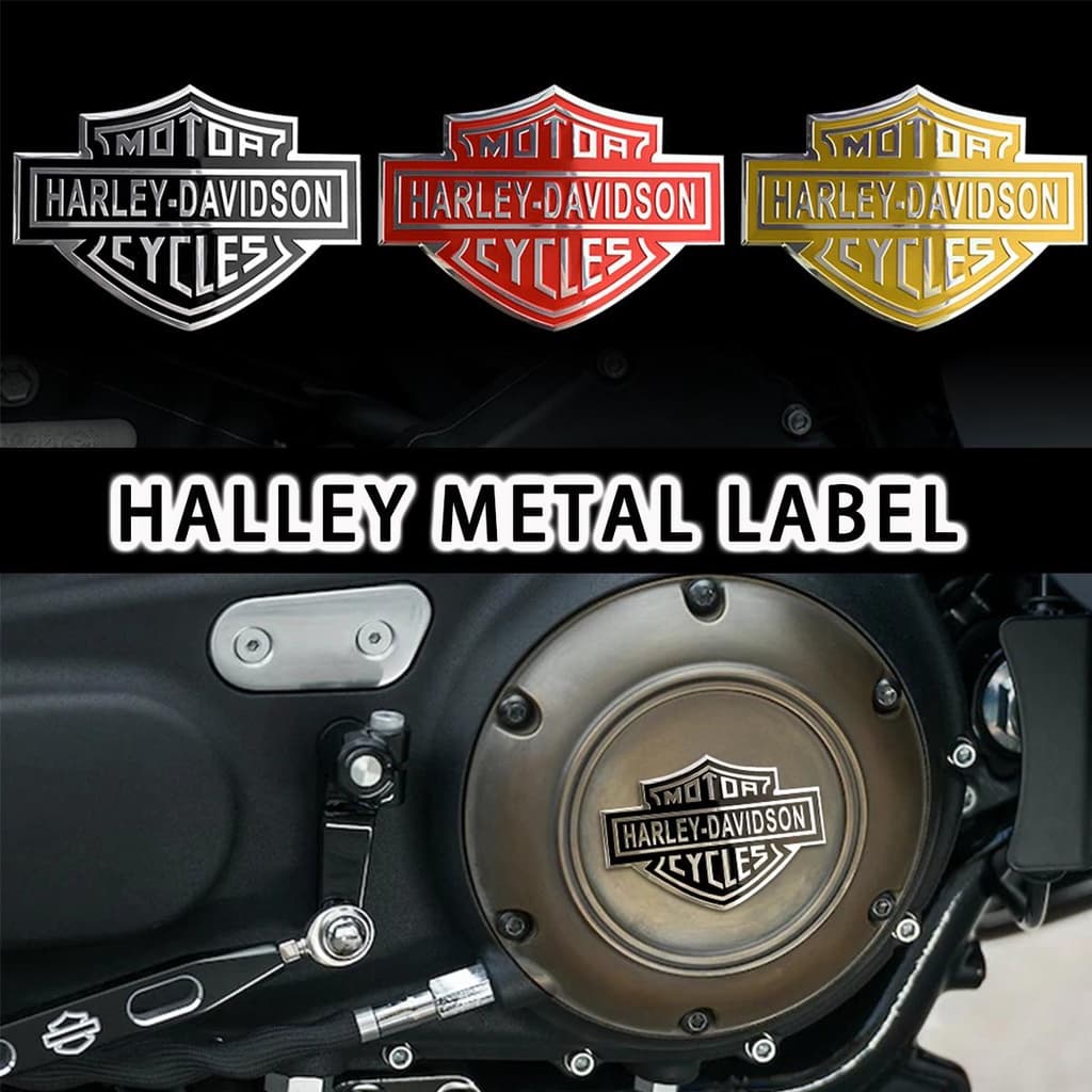 Harley Motocicleta 3D Metal Capacete Adesivo Logotipo Emblema Appliqu É Acessórios De Decoração Da