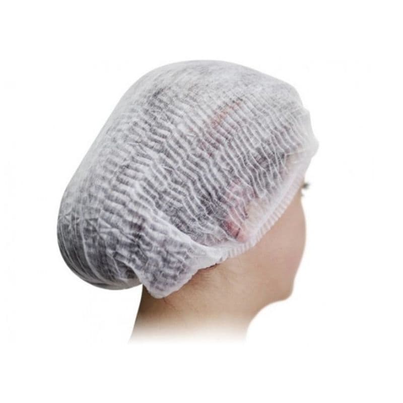 Toucas Descartáveis em TNT BRANCA (Gramatura 20g) - 100 Unidades