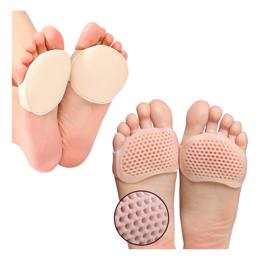 Kit 2 Pares de Protetores de Silicone para Pés Alívio de Dores Calos Conforto Rachaduras Esporão