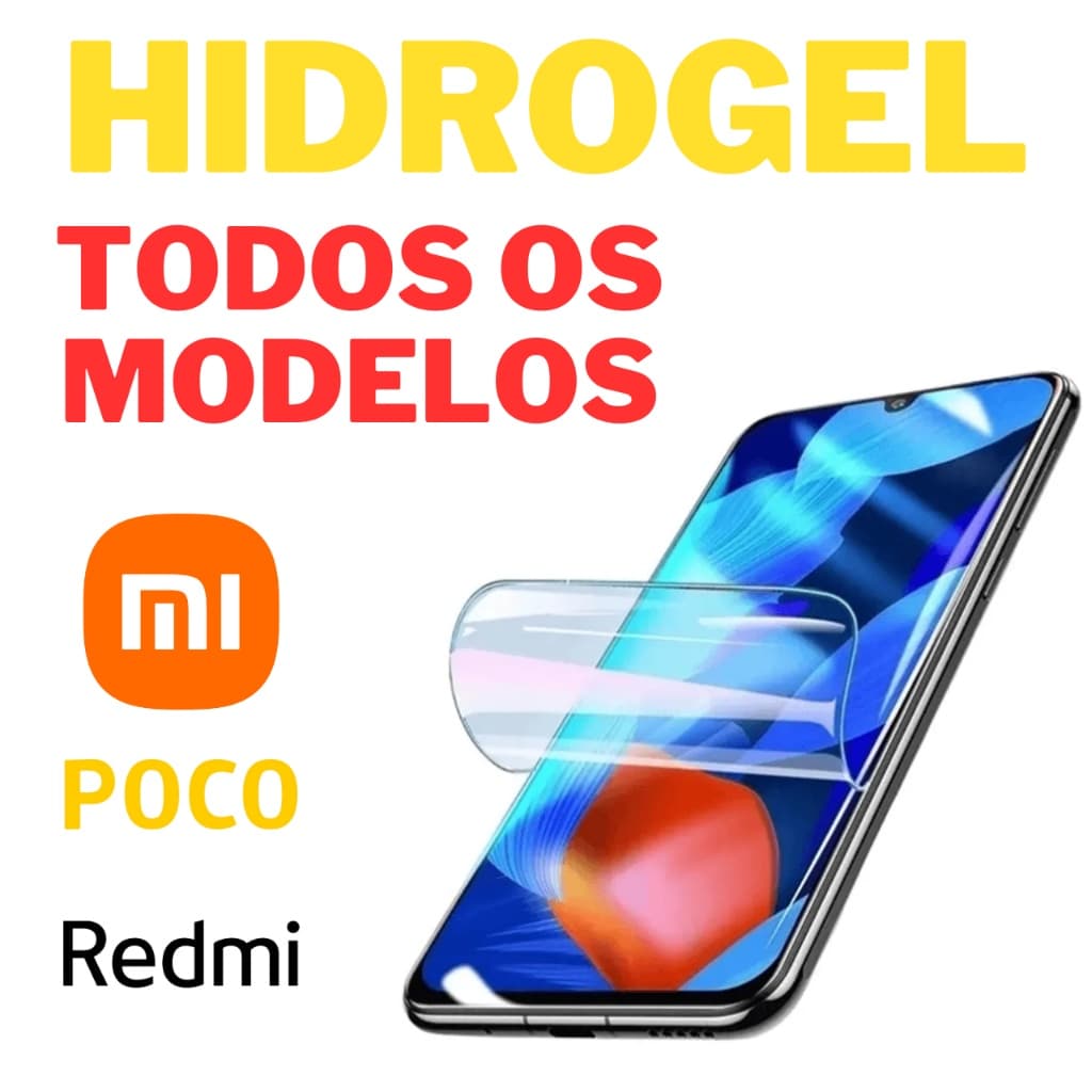 Pelicula de Hidrogel original para TODA Linha Redmi Xiaomi POCO X6 X7 PRO MI 13 PRO Note 14 Pro NOTE 13 PRO PLUS