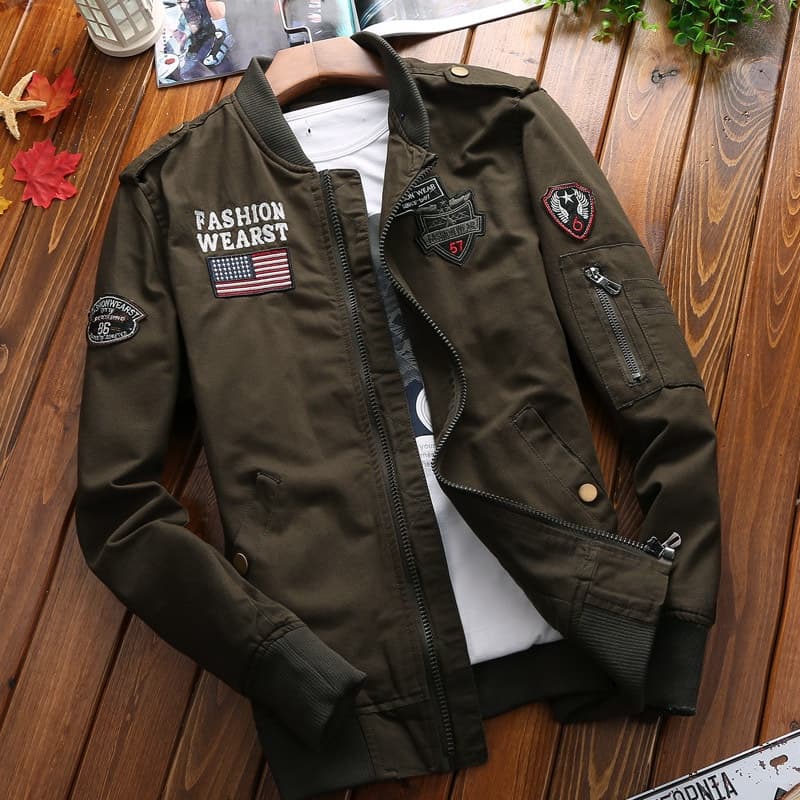 Outono Homens Jaqueta De Inverno Retro Americano Ferramental Wrath Tanque Terno Curto Piloto Uniforme Militar Top Fashion