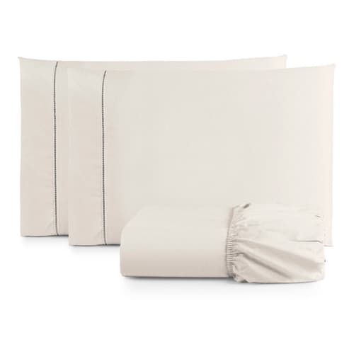 Jogo De Lençol Casal 200 Fios 3 Peças 100% Algodão