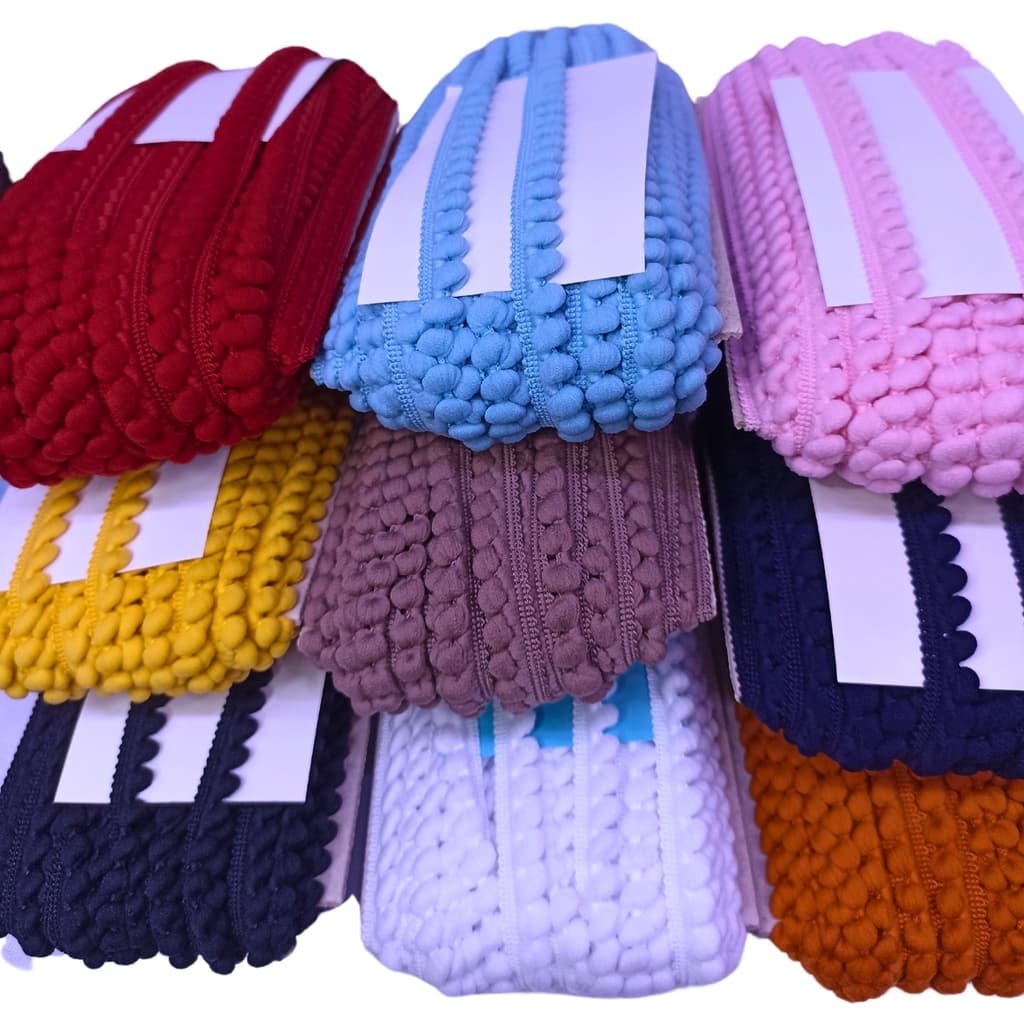 2 Metros Fita mini Pompom Passamanaria Grelot 13mm São José