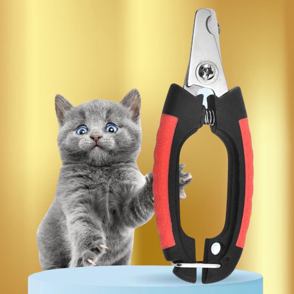 Alicate Cortador de Unha para Cachorro Gato Pet c/ Trava Colorido