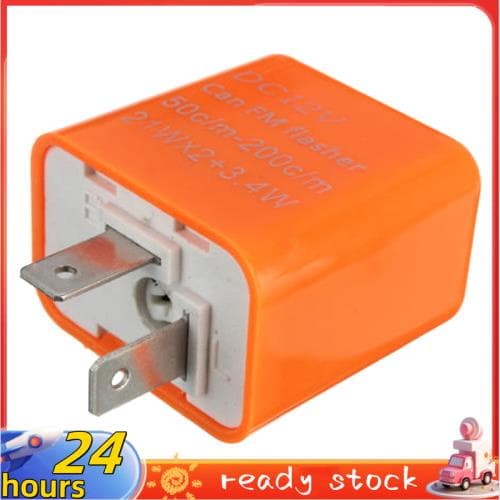 Relé Indicador LED De Pisca-De 2 Pinos Da Motocicleta Com Velocidade Ajustável 12V
