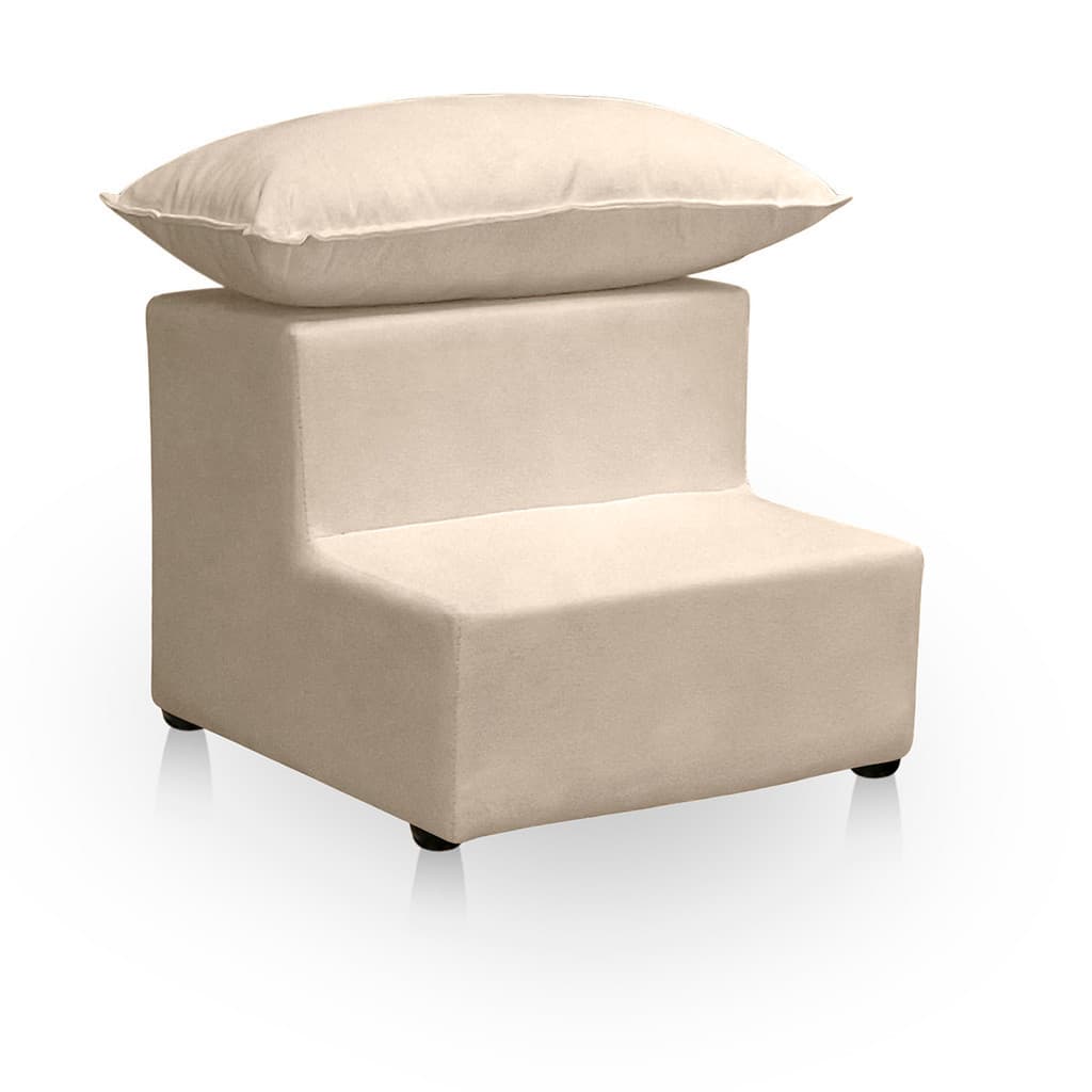 Escada Escadinha 2 Degraus Para Maca Estetica Com Almofada Clinica Tatuagem Suede