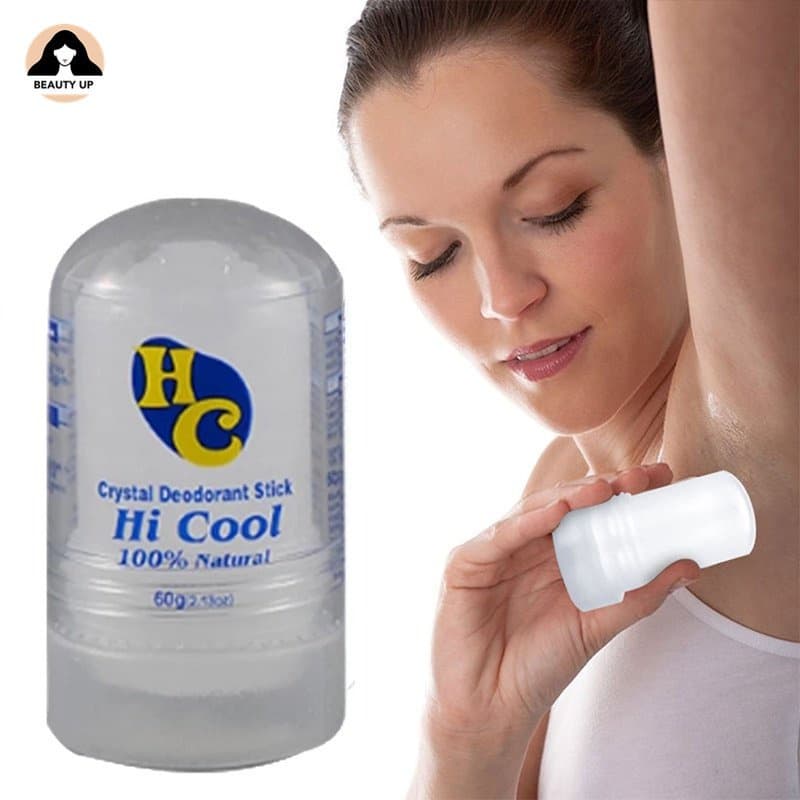 Desodorante Natural Pedra Cristal Sal 60g Unissex Hi Cool /
