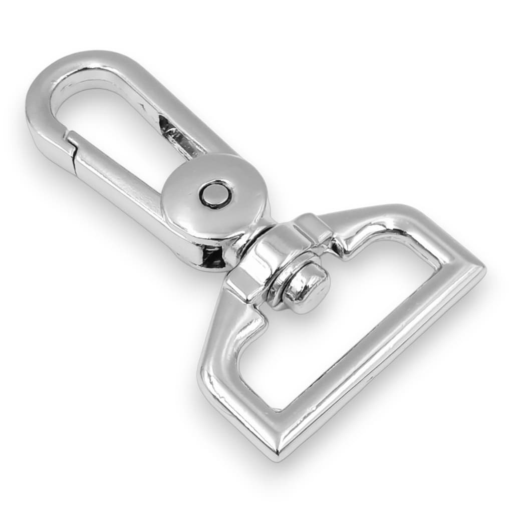 MOSQUETÃO PARA BOLSA E ARTESANATO 25MM PREMIUM - 1 UND - NÍQUEL