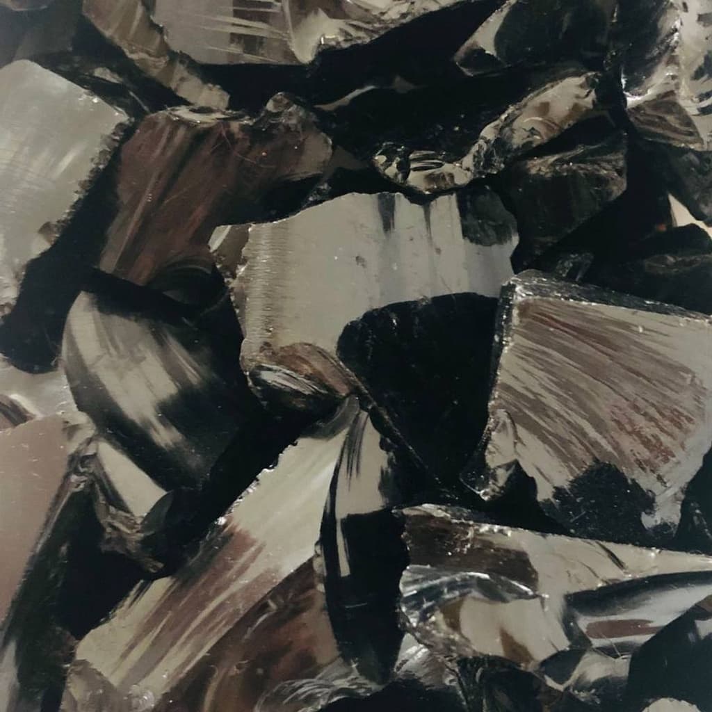 Obsidiana Negra Preta Pedra Bruta Natural Cristal