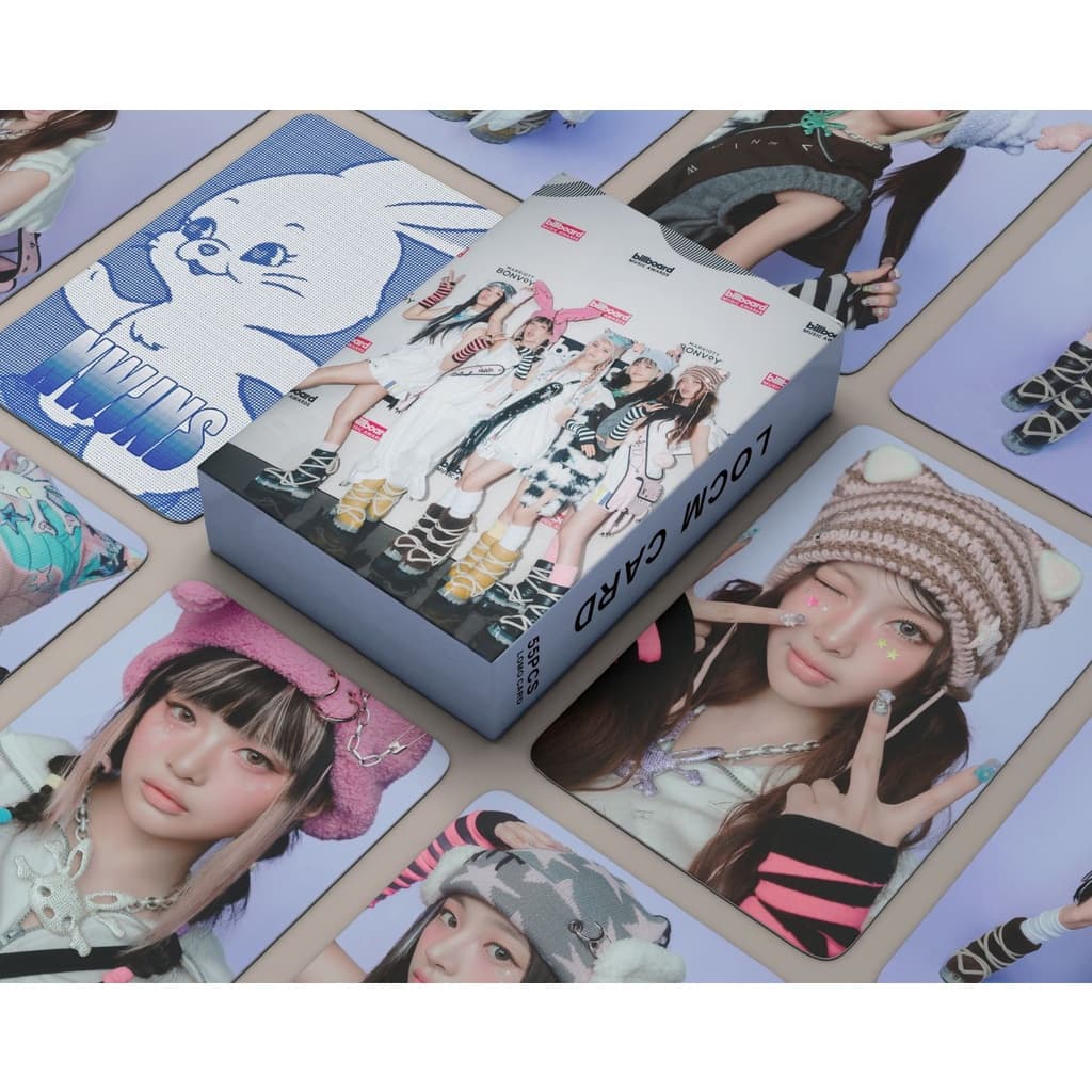 55pcs/box NJ Photocards Album Billboard BBMAS Lomo Cards GET UP BUNNIES CAMP CLUB MINJI HANNI DANIELLE HAERIN HYEIN Kpop Postcards