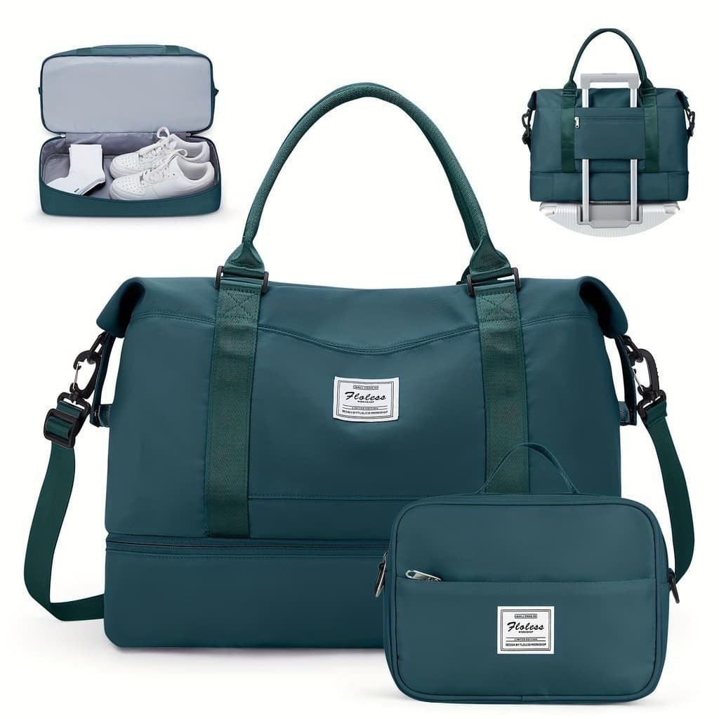 Bolsa Mala Para Viagem Academia Multifuncional De Grande Capacidade De Camada Dupla