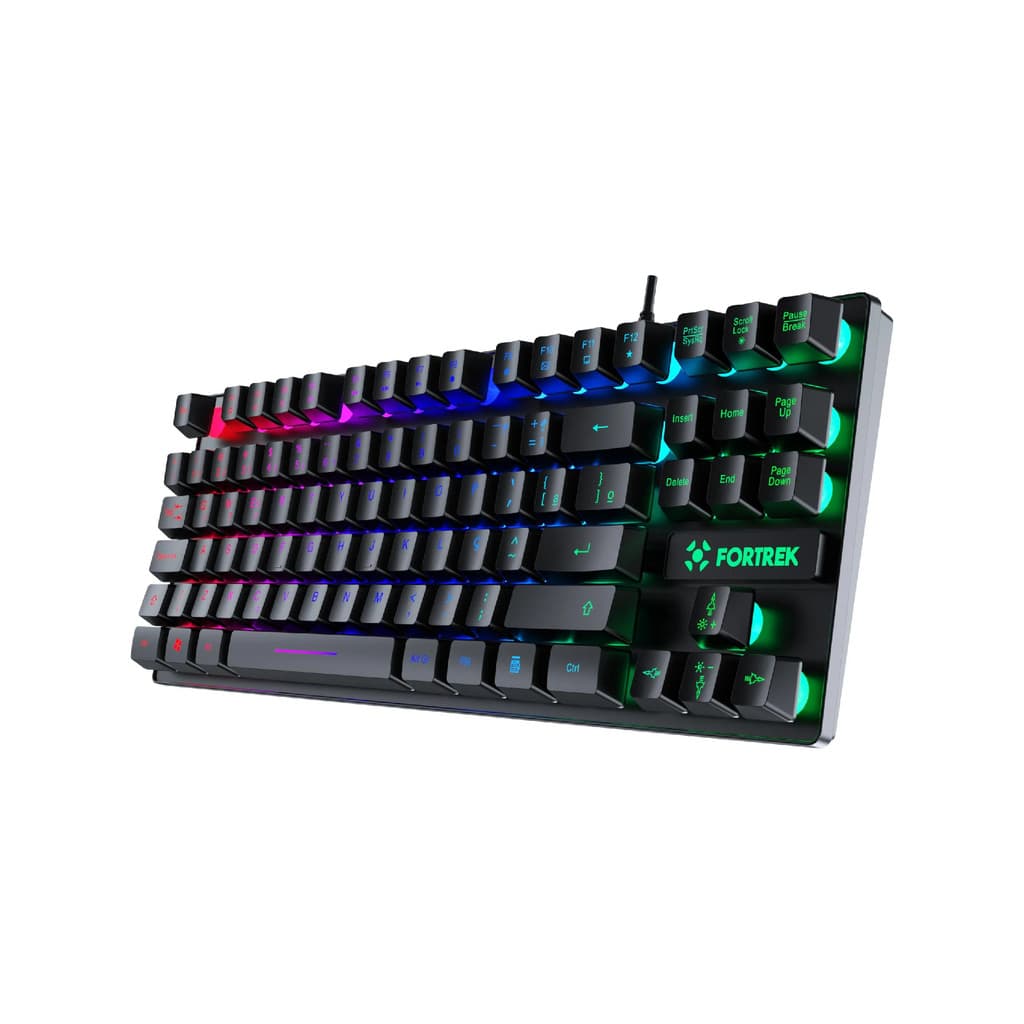 Teclado Gamer Fortrek Fearless 80 Black RGB Edition TKL