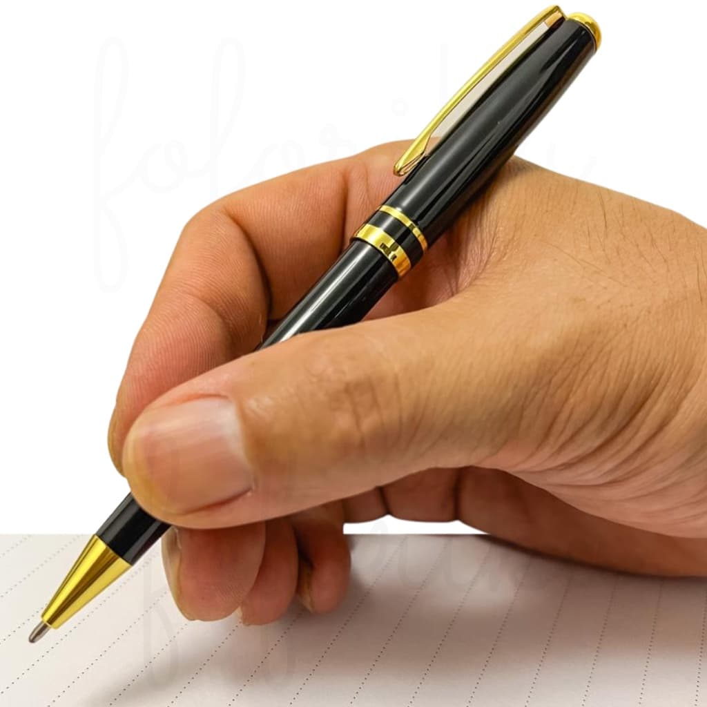 Caneta Esferográfica Luxo Retrátil Executivo Recarregável