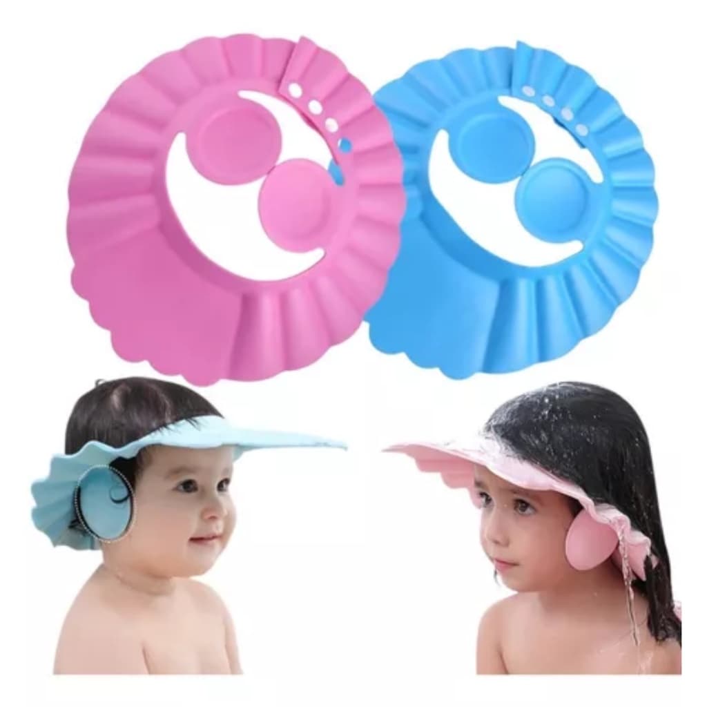 CHAPEU DE BANHO INFANTIL VISEIRA PROTEGE BEBE SEGURO CAP