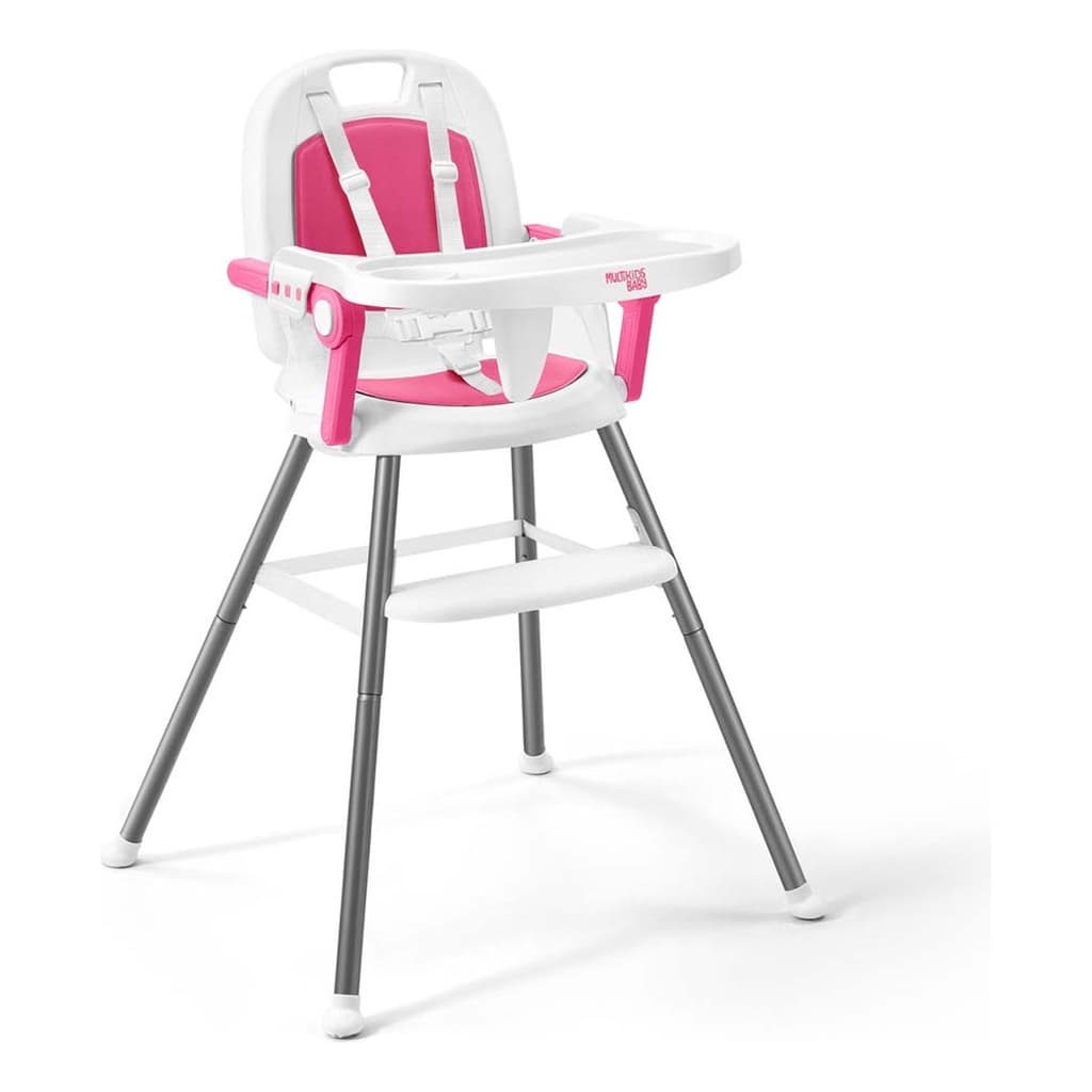 Cadeira De Alimentação Portátil Berry 3 Em 1 Rosa Multikids Distrikids