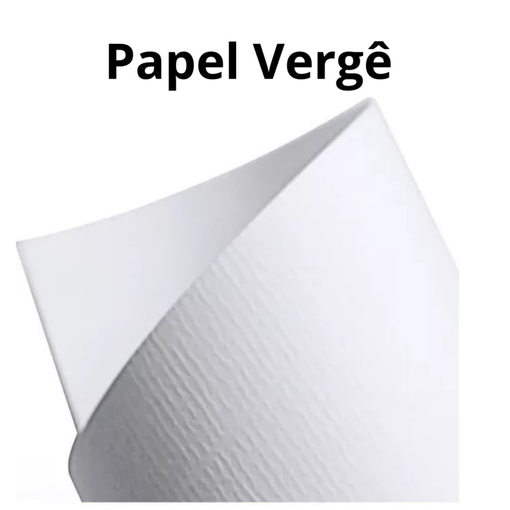 Papel Vergê 180g Texturizado 50 Folhas A4 Branco Premium Masterprint