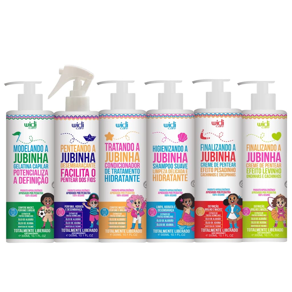 Widi Care Linha Infantojuvenil Jubinha Monte o seu kit