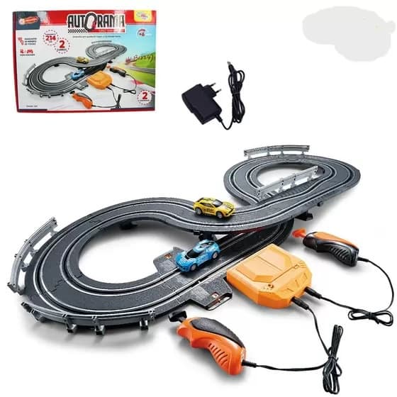 Brinquedo Pista Autorama Sport 2 Carros Controle Remoto - Wellkids