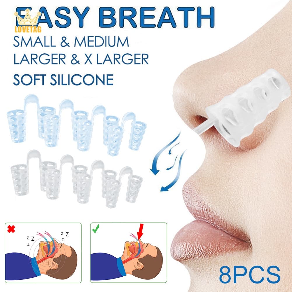 LT 8PCS/Box Anti-Ronco Respiração Fácil Do Sono Dispositivo Auxiliar De Dilatadores Nasais Congestão