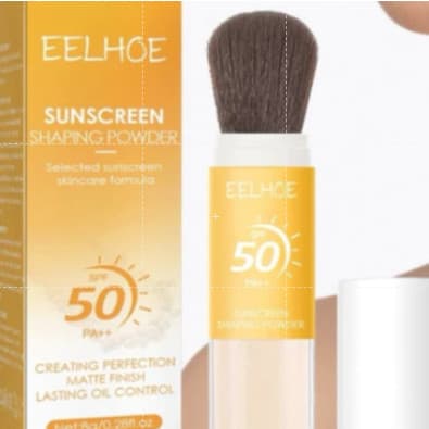 protetor solar Pó +50 Hidrata a Pele e Protege Do Sol Longa Duração Resistente a Agua