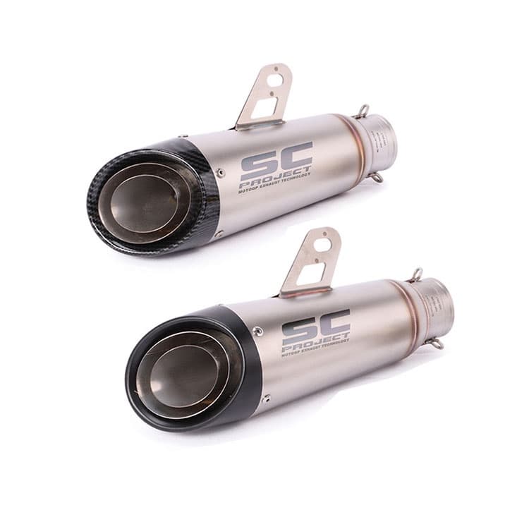 51MM 60MM Entrada Universal Silenciador De Tubo De Escape Da Motocicleta Deslizamento-on Ponta Ekzos