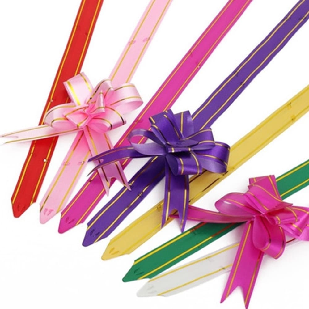 100 Laço Pronto Fácil Para Presente Laço Mágico 21 x 1,1cm