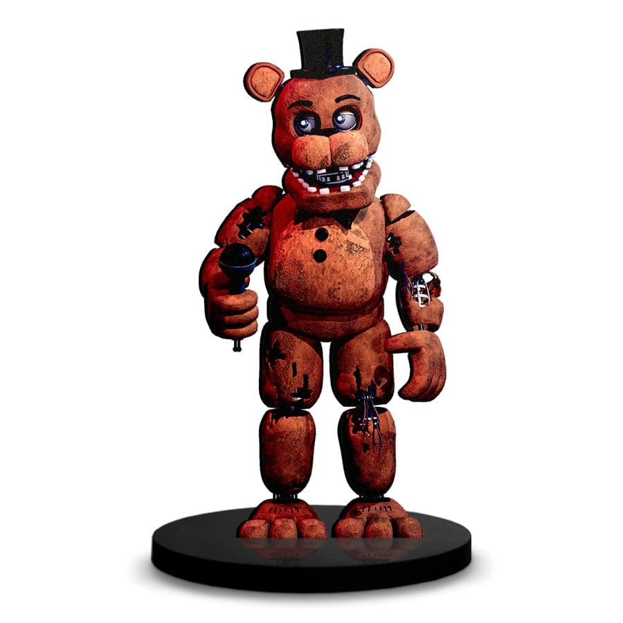 Totem Médio Boneco FNAF animatrônico Freddy Fazbear 14cm