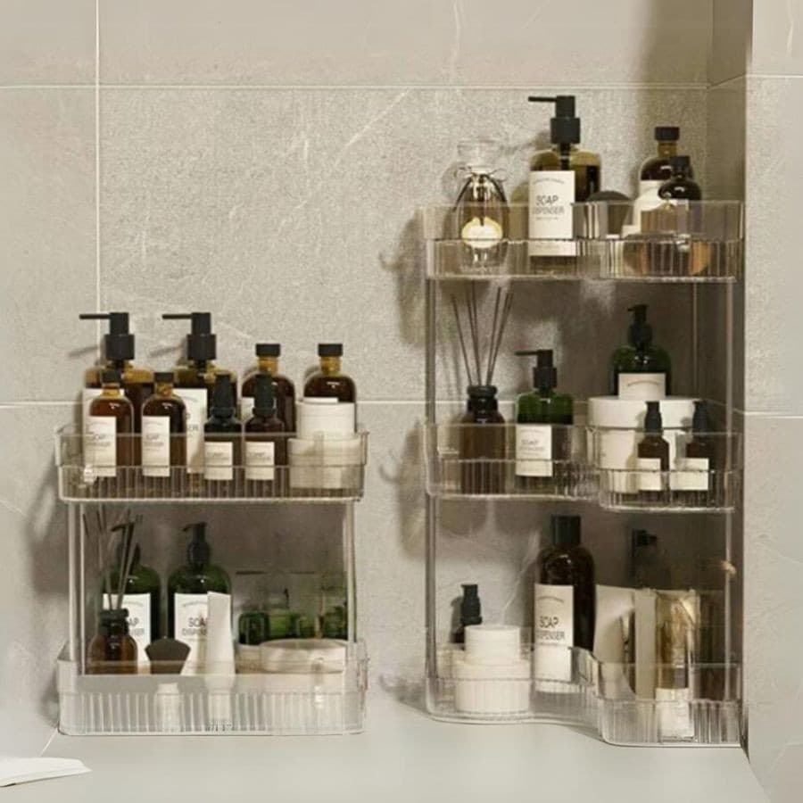 Prateleira Organizadora 2 /3 Andares Para Maquiagem Perfumes Multiuso Acrílico Transparente