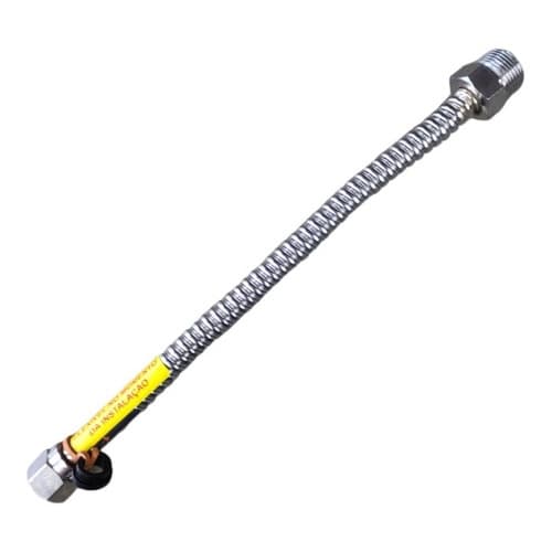 Flexível Engate Cromado Para Água Aquecedor À Gás 1/2 30cm