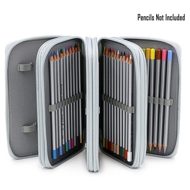 Estojo Escolar/Estojo Box/Estojo De Lápis De Quatro Camadas Com 72 Furos De Cor/Material Escolar/Papela