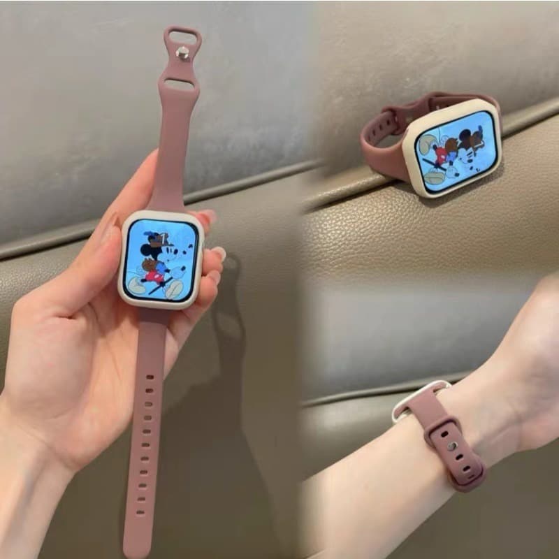 Pulseira Fina De Silicone Macio Para Apple Watch 11 10 9 8 7 6 5 4 3 SE IWatch 46mm Ultra 3/2 49mm 45mm 41mm 40mm 44mm 3