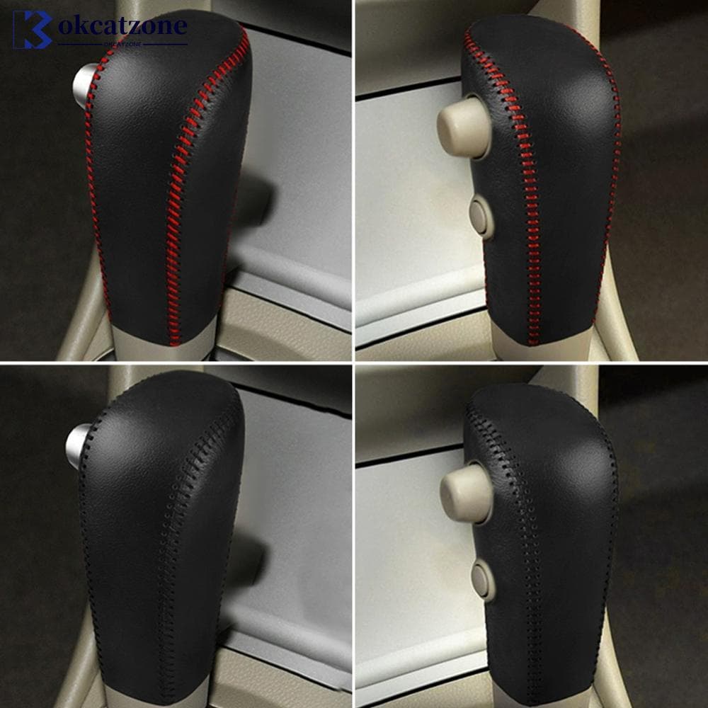 OKCATZONE Carro Couro Capa Do Câmbio De Engrenagens Proteção Para Nissan Tiida Livina Sentra Sylphy Bluebird 2006-2010 B2N7