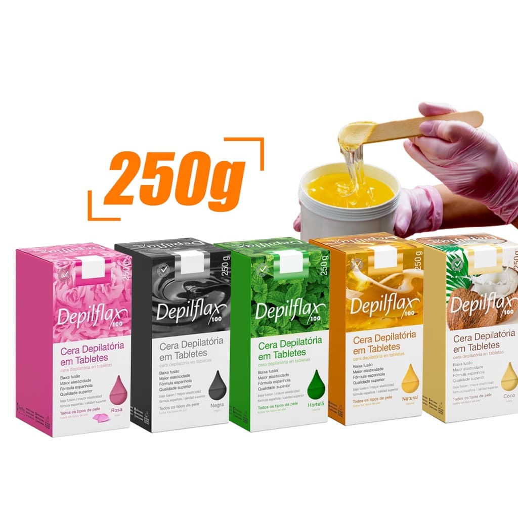 Cera Depilatória Quente Em Tabletes 250g Depilflax