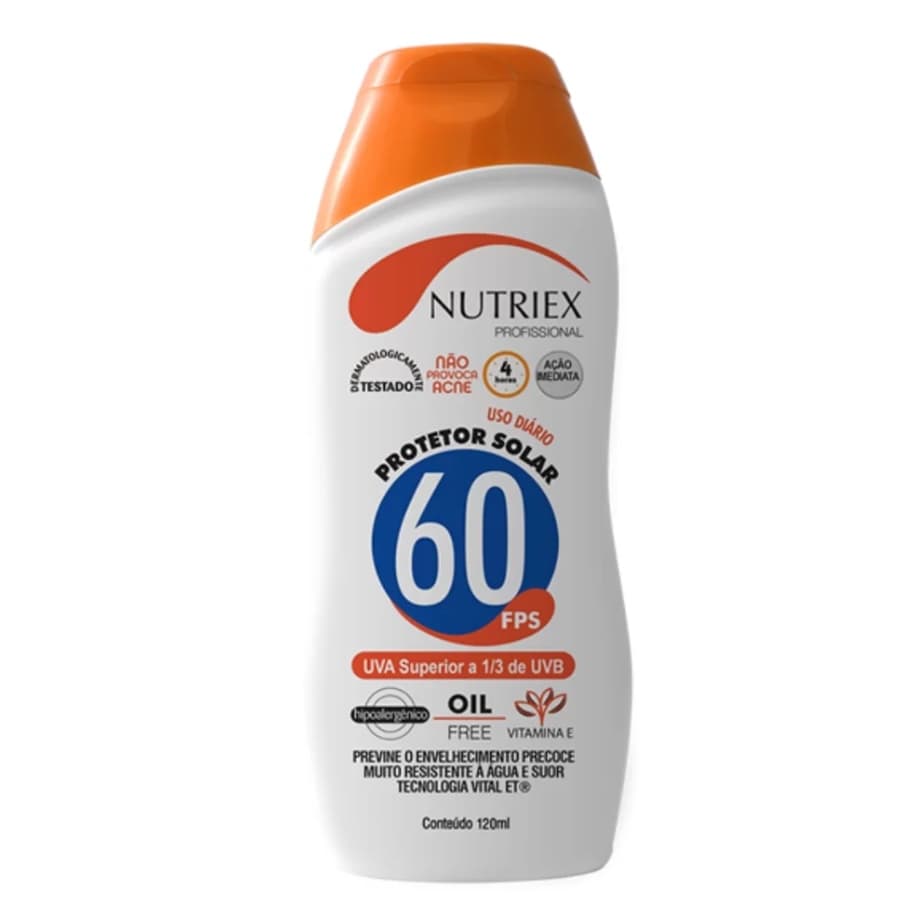 Protetor solar Nutriex ORIGINAL FPS 60 120 mL