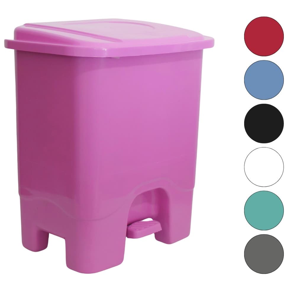 Lixeira 13 Litros Com Pedal Colorida Para Cozinha ou Banheiro