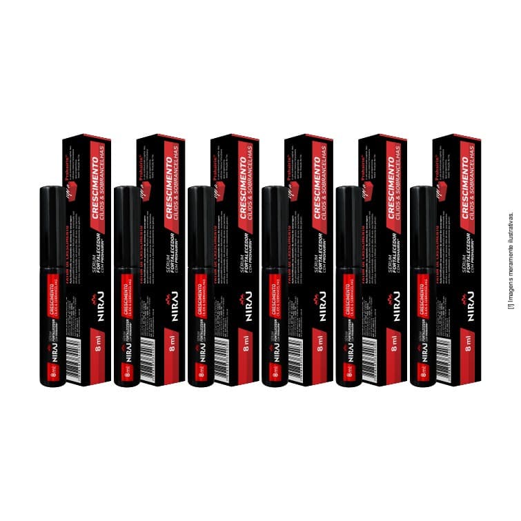 KIT COM 6 SÉRUNS FORTALECIMENTO VERMELHO