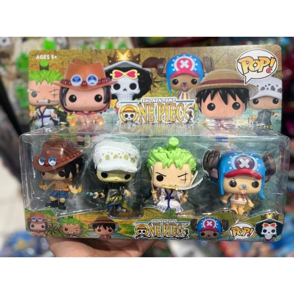 KIT FUNK POP ONE PIECE COM 4 BONECOS - ENVIO IMEDIATO 4!