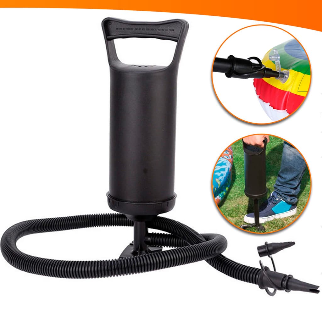 Bomba De Ar Manual Inflador Portátil Para Colchão Piscina Bóias
