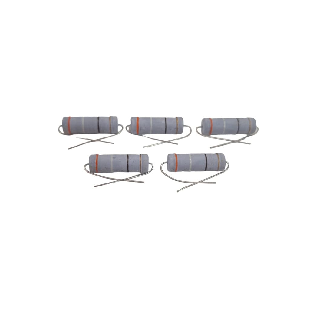 05 Resistor de Potência 390R 5W 5% Filme de Carbono