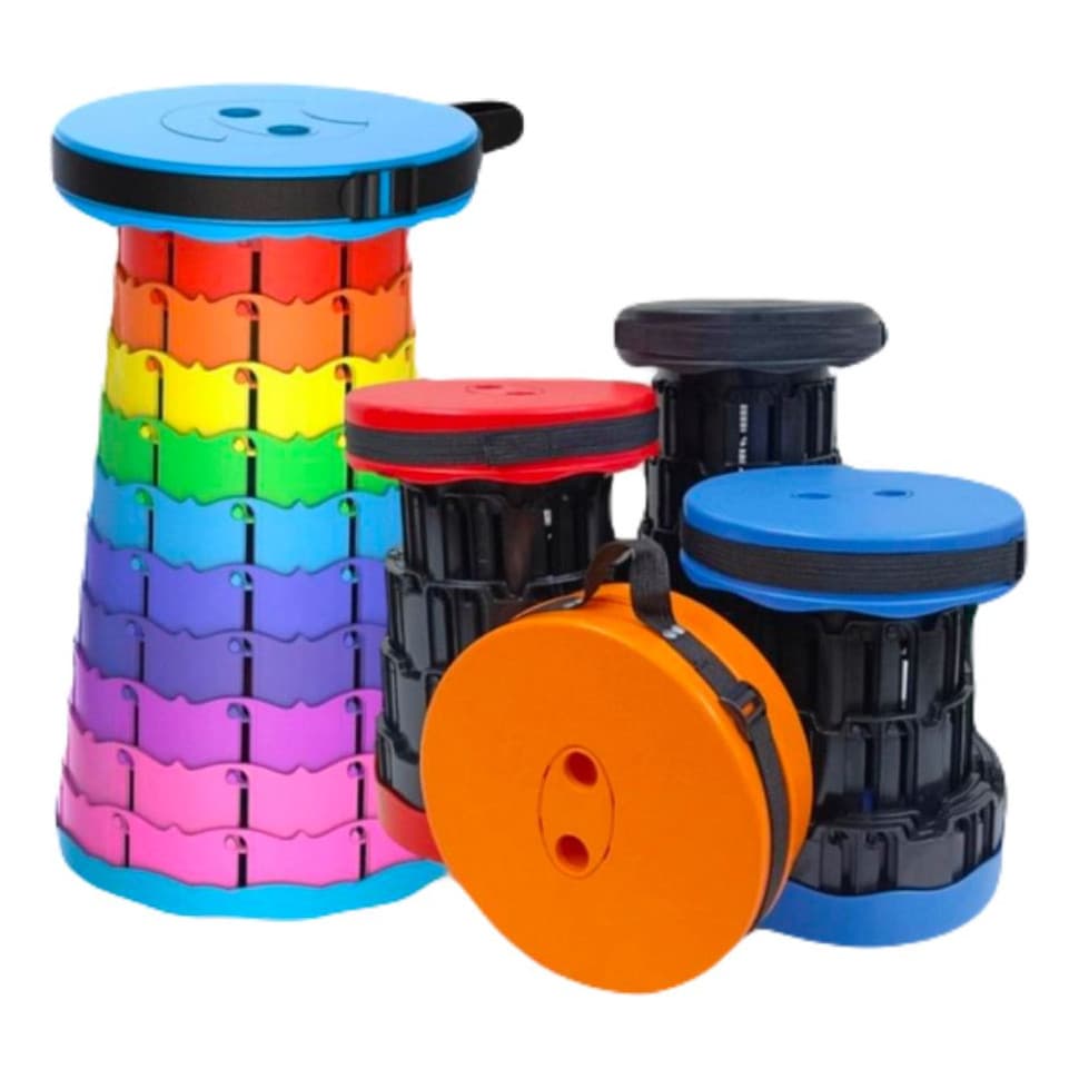 Banqueta Banco Dobrável Ajustável Retrátil Com Alça Pesca