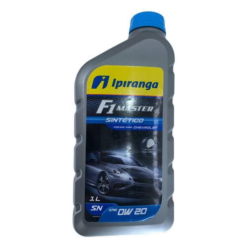 1 Litro Oleo Motor Ipiranga F1 Master Sintético 0w20 Sn